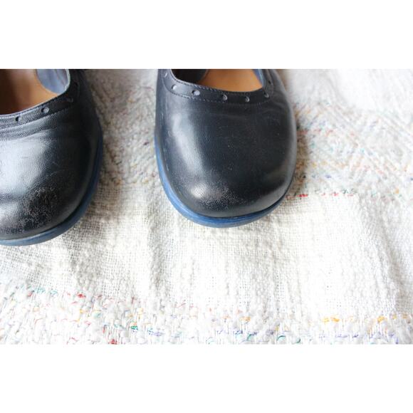 John Fluevog Blue Green Cleo Fellowship Buttoned Mary Jane Heels Size 11.5 - Picture 7 of 7